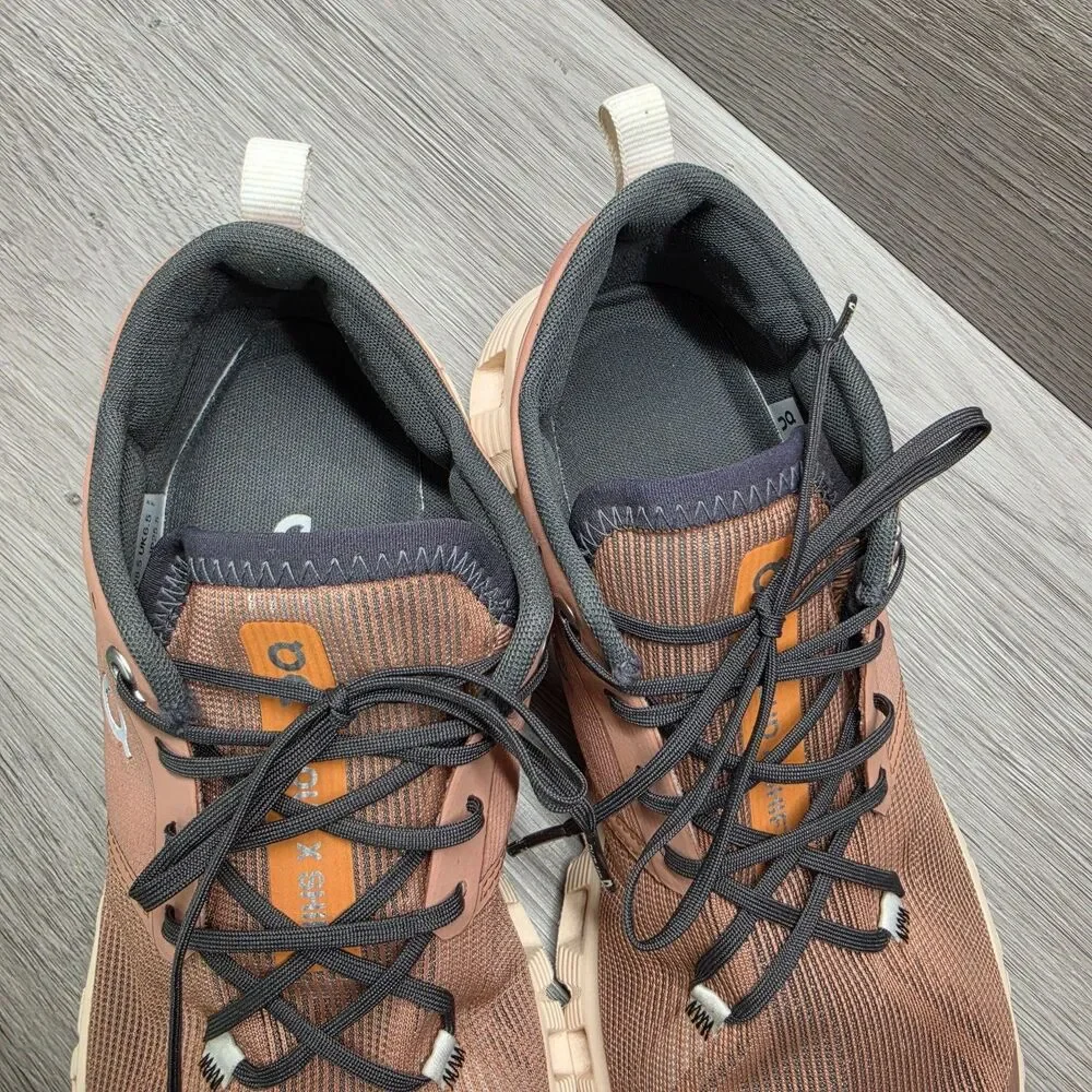 On Cloud X Shift Womens 8.5 Running Shoes Pink Bronze Orange Sneaker Athletic